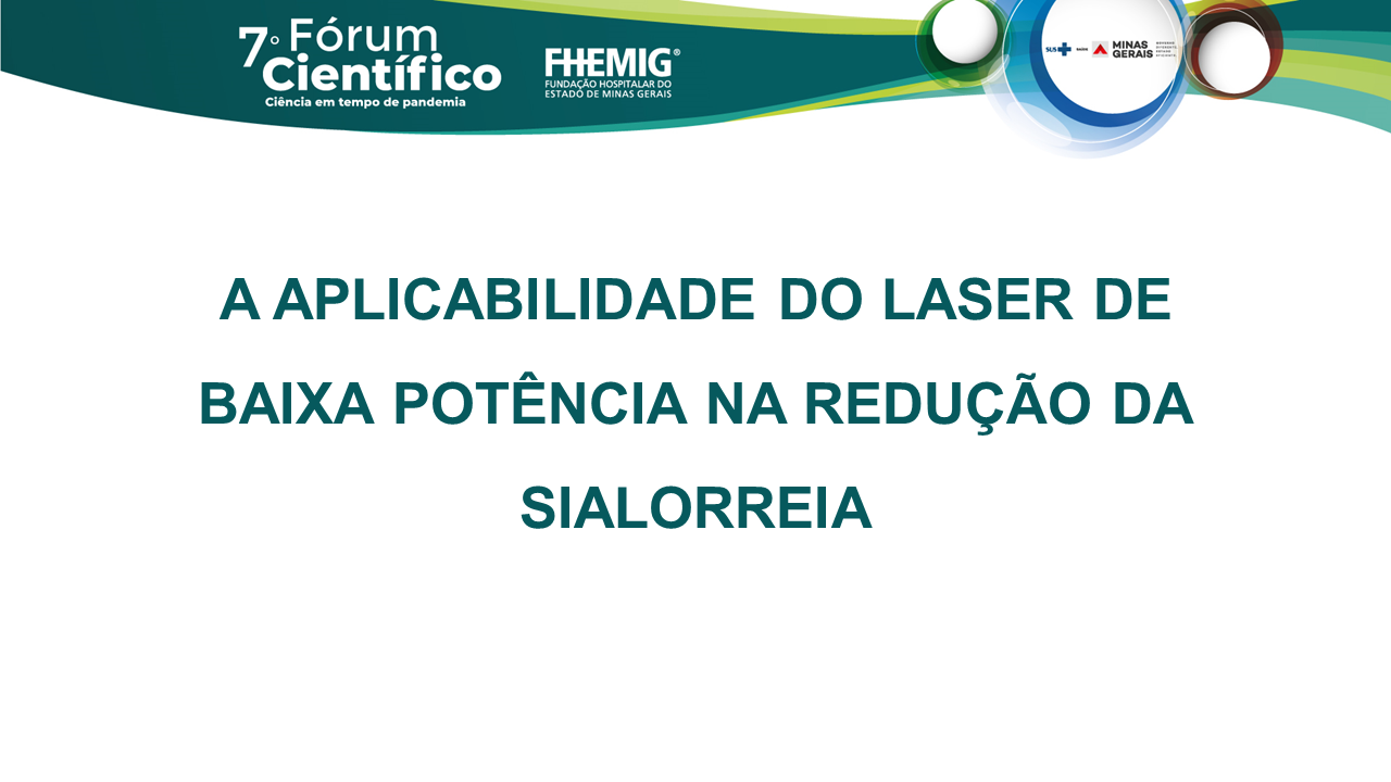 A aplicabilidade do laser de baixa potência na redução da sialorreia