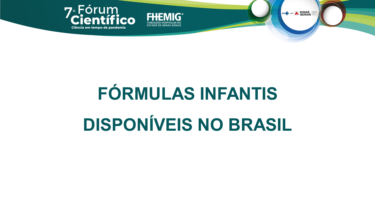 Fórmulas infantis disponíveis no Brasil